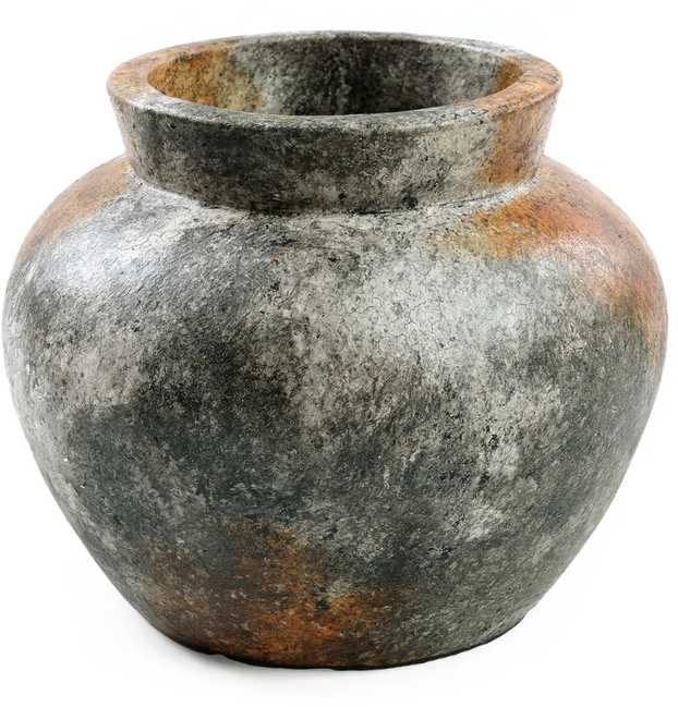 Bazaar Vaza, Įdomi, 0,25x0,25x0,19 m, Senovinis Pilkas