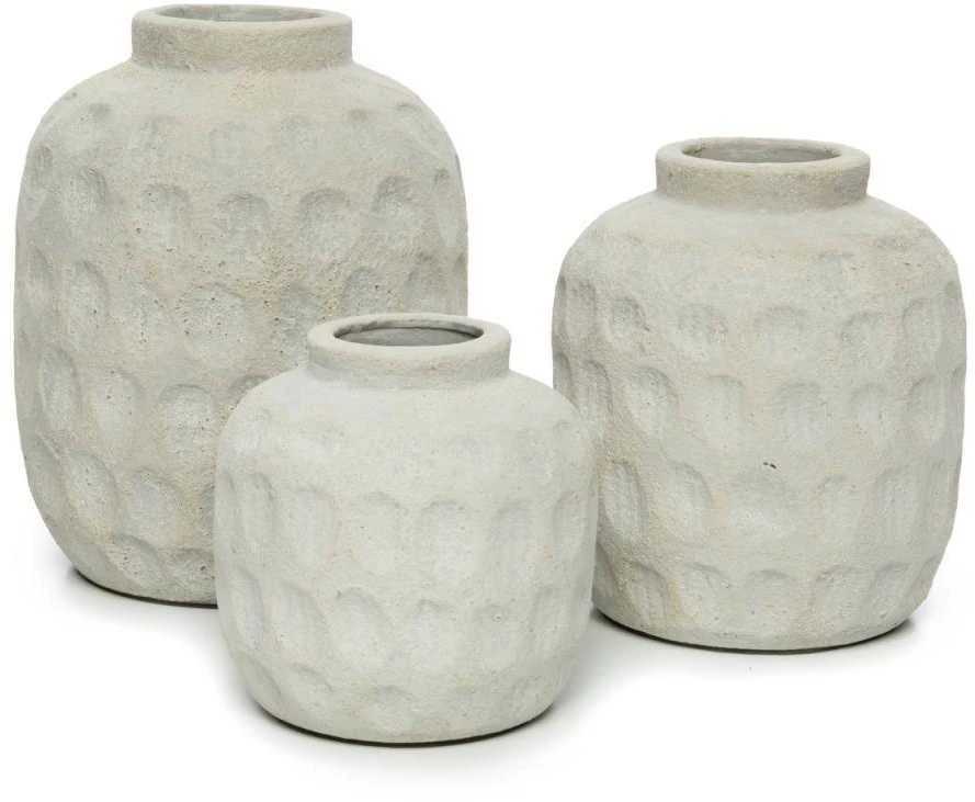 Bazaar Vaza, madinga, 16x16x18 cm, Betonas
