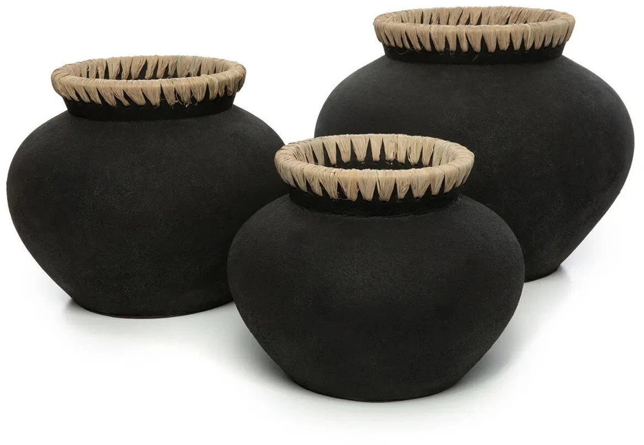Bazaar Vaza, Styly, 25x25x19 cm, Juoda