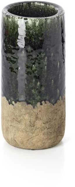 Bazaar Vaza The Moss Cylinder, 13.5x13.5x29.5 cm, žalia, akmens keramika