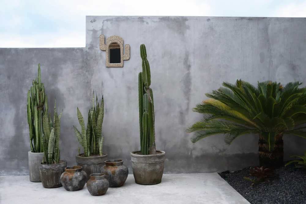 Bazaar Vazonas, įdomus, 0,33x0,33x0,27 m, senovinis pilkas