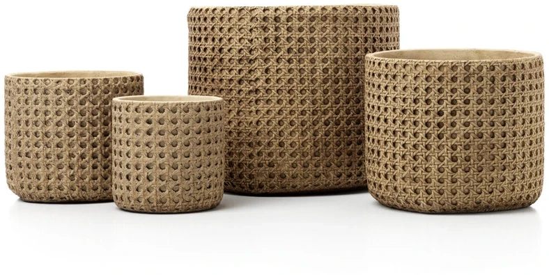 Bazaar Vazonas RattanRock 26x26x24 cm Natūralios spalvos, Betonas