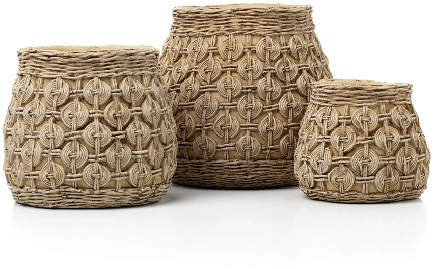 Bazaar Vazonas The Knot 18x18x15.5 cm Natūralus, Betonas