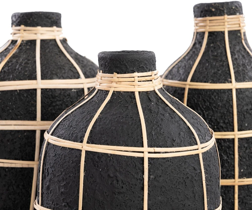 Bazaar Vazonas "Whoopy", 0,13x0,13x0,23 m, Juodas