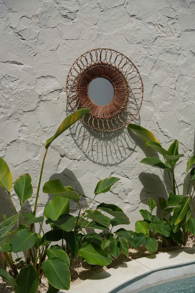 Bazaar Veidrodis, Montezuma, 5x80x80 cm, Natūrali