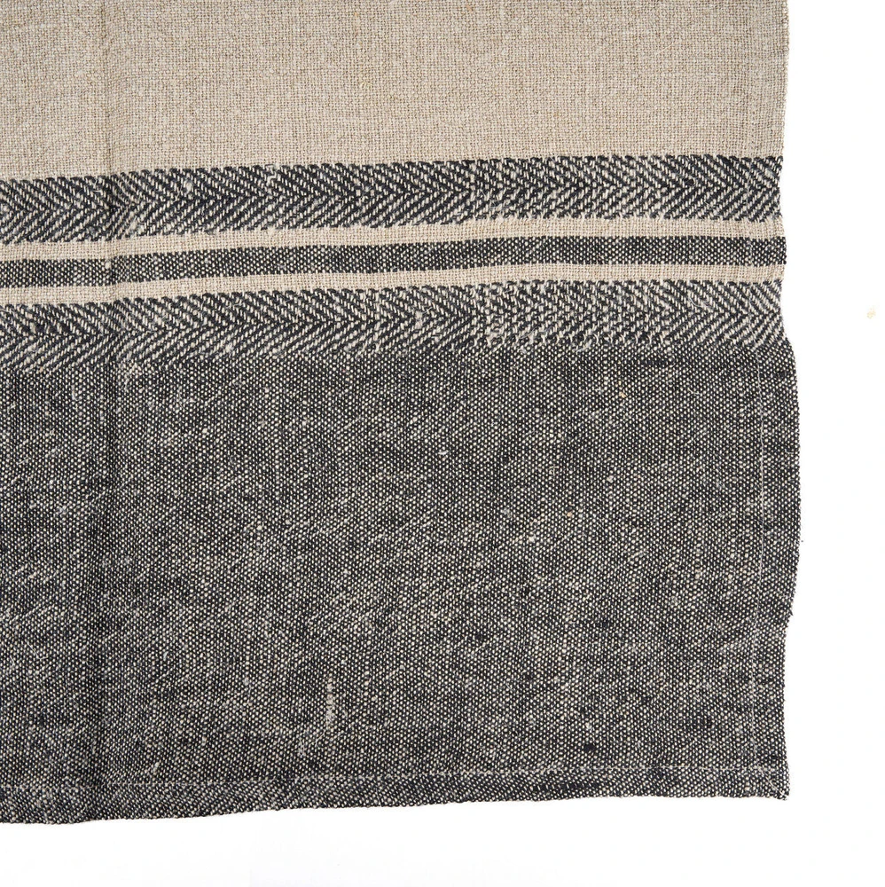 Bazaar Virtuvinis rankšluostis The Linen Dash, 50x70 cm, juodas, linas