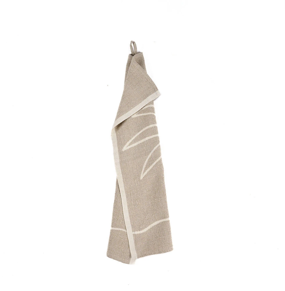 Bazaar Virtuvinis rankšluostis The Linen Palm Tree 50x70 cm baltas linas