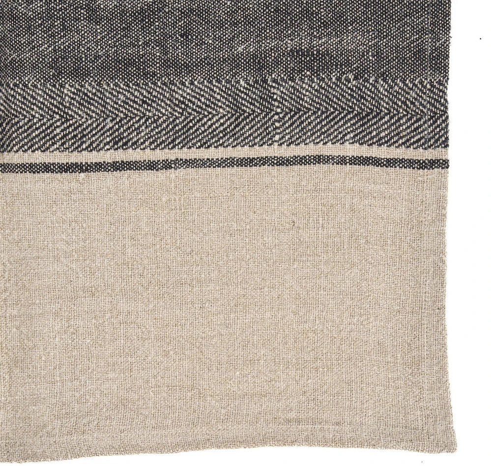 Bazaar Virtuvinis rankšluostis The Linen Moody, 50x70 cm, juodas linas