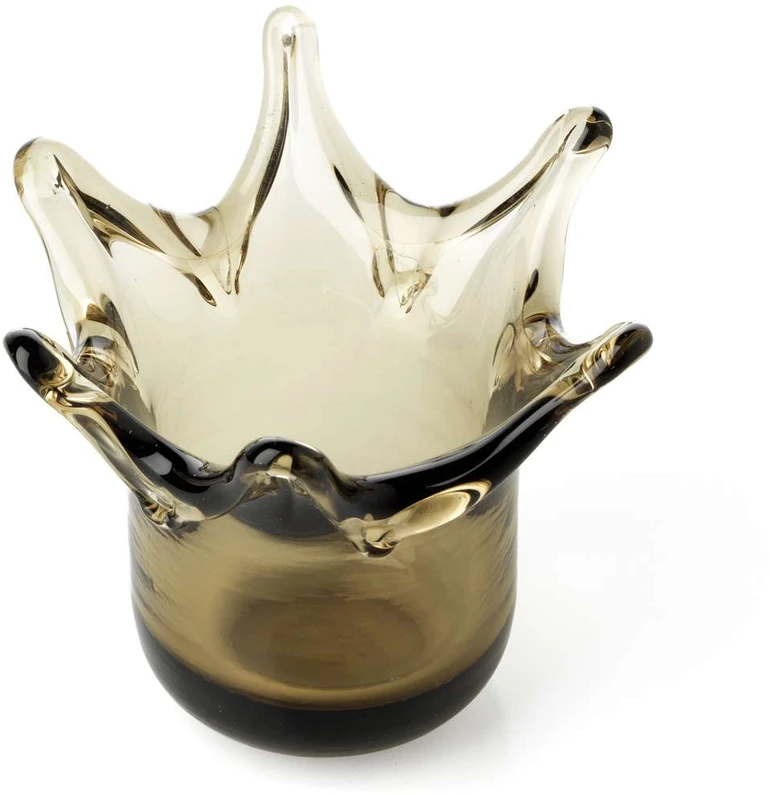 Bazaar Žvakidė, The Crown, 13x13x13 cm, dūminė, stiklas