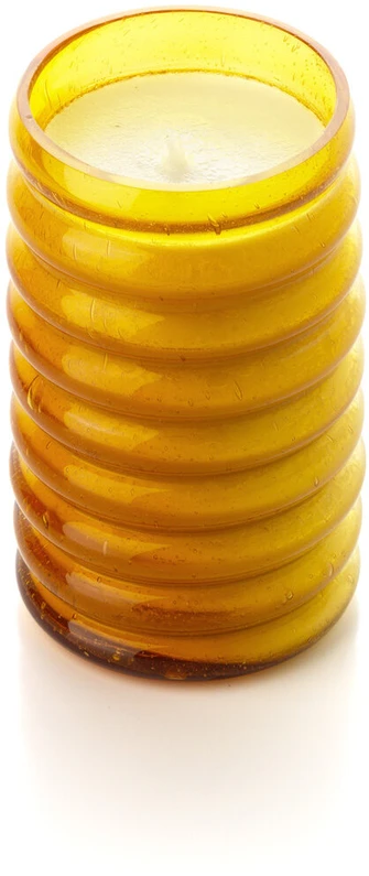 Bazaar Žvakidė The Golden Hive 7.5x7.5x12.5 cm gintaro stiklas