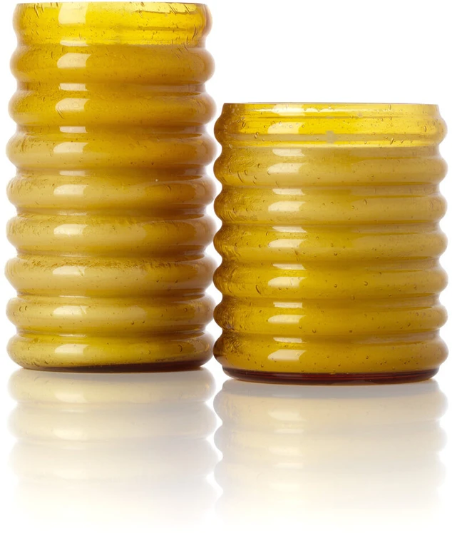 Bazaar Žvakidė The Golden Hive 7.5x7.5x12.5 cm gintaro stiklas