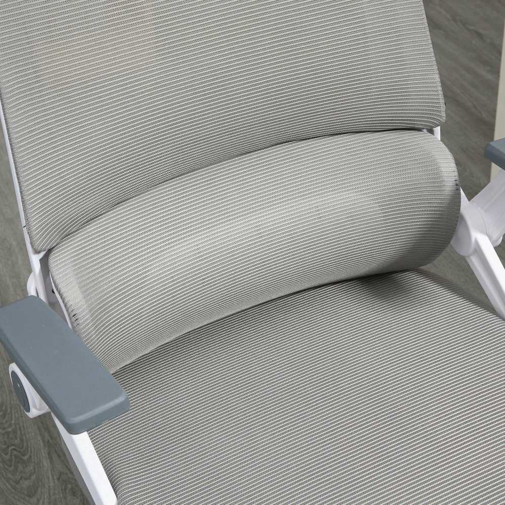 Vinsetto ergonomiška biuro kėdė, reguliuojama rašomojo stalo kėdė su galvos atrama, porankiais, reguliuojamu aukščiu, besisukanti, su supimosi funkcija, juosmens atrama, tinklelis