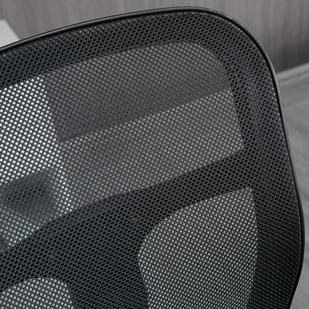 Vinsetto Ergonomiška rašomojo stalo kėdė su kojų atrama 95-115 cm - juoda