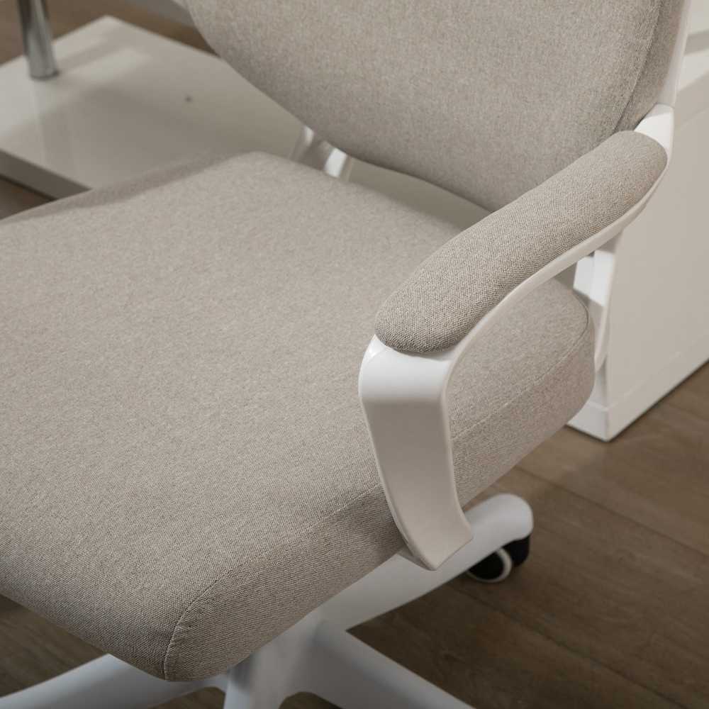 Vinsetto biuro kėdė su supimosi funkcija, reguliuojamu aukščiu, storu paminkštinimu, ergonomiška, 360° besisukantys ratukai, 62x69x92-100 cm