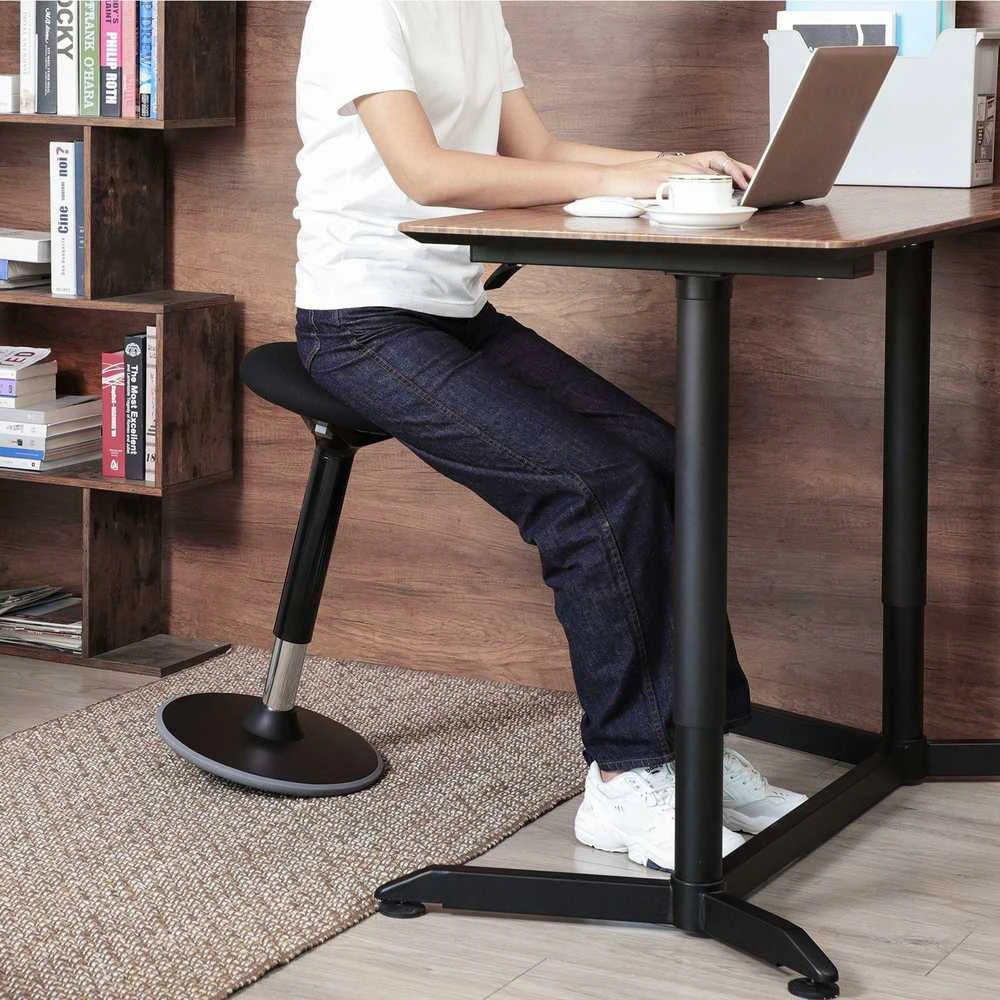 Songmics Darbo taburetė 50-65 cm juoda
