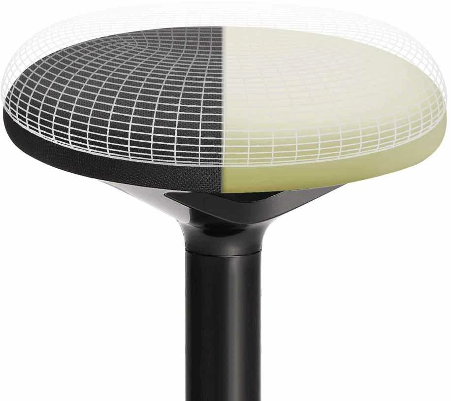 Songmics Darbo taburetė 50-65 cm juoda