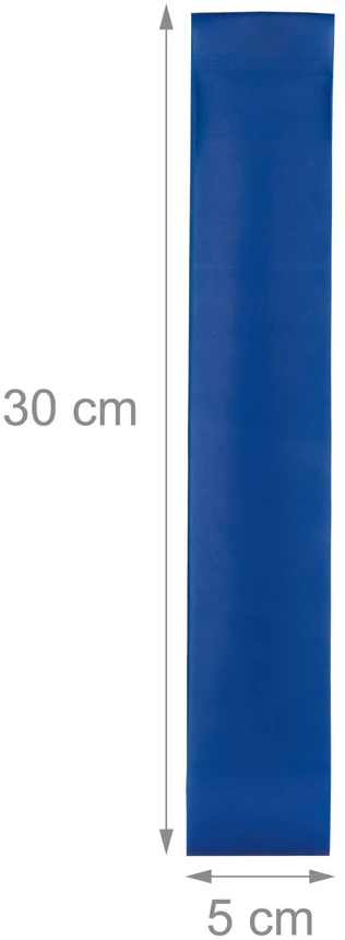 Bluefinity Pilates žiedas su juostomis, 39x37x5.5 cm, mėlynas