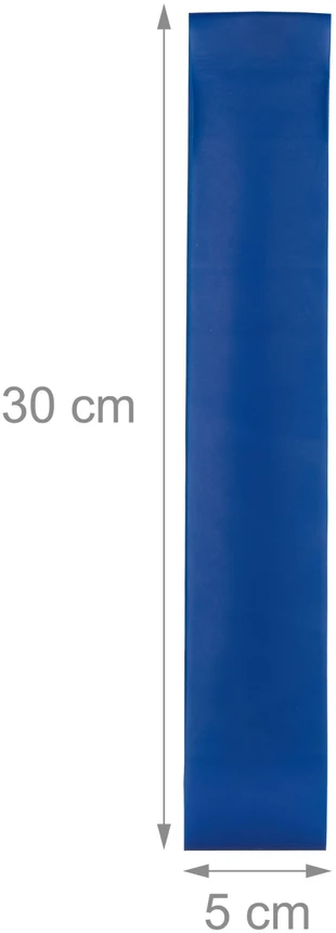 Bluefinity Pilates žiedas su juostomis, 39x37x5.5 cm, mėlynas