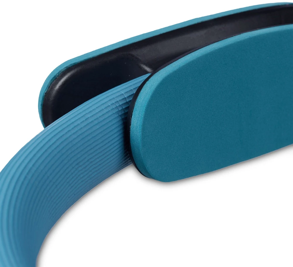 Bluefinity Pilates žiedas su juostomis, 39x37x5.5 cm, mėlynas