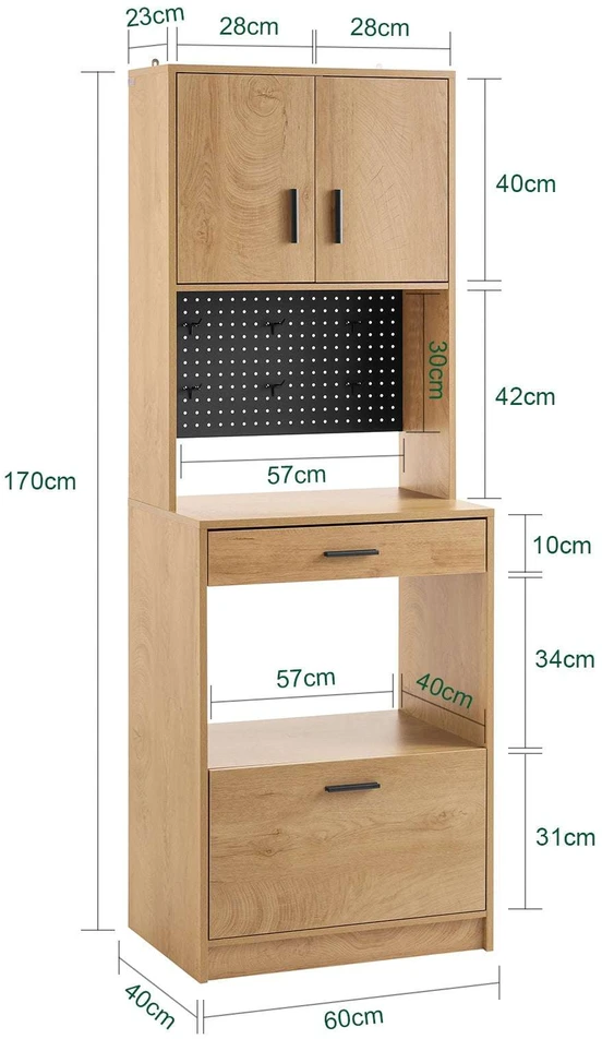 TV staliukas Bufetas, SoBuy FSB98-N, 60x40x170 cm