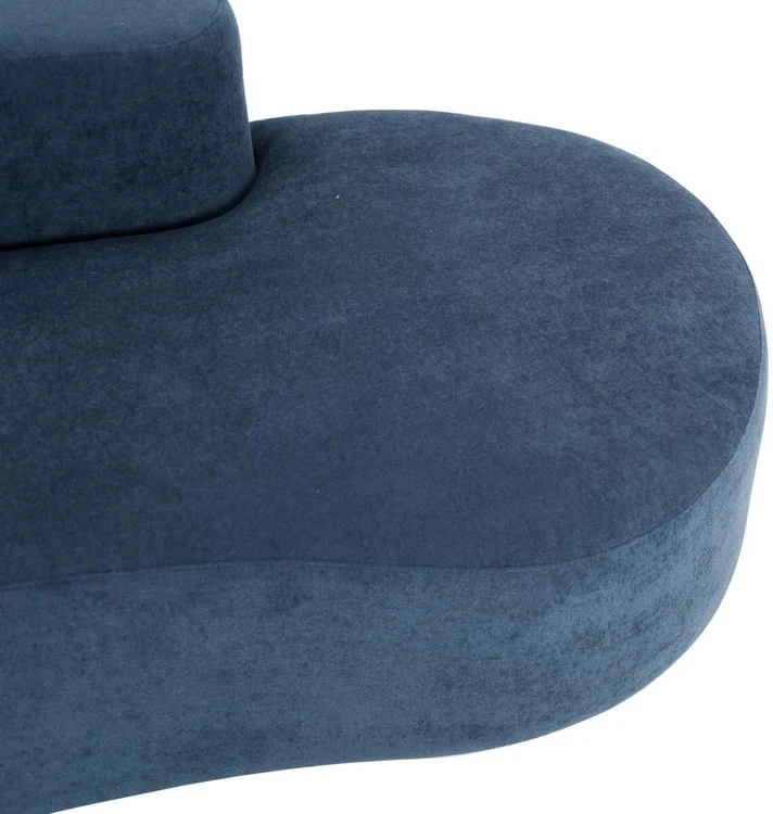 C formos sofa, 280 cm, Nua, tamsiai mėlyna