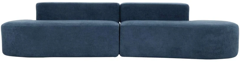 C formos sofa, 280 cm, Nua, tamsiai mėlyna