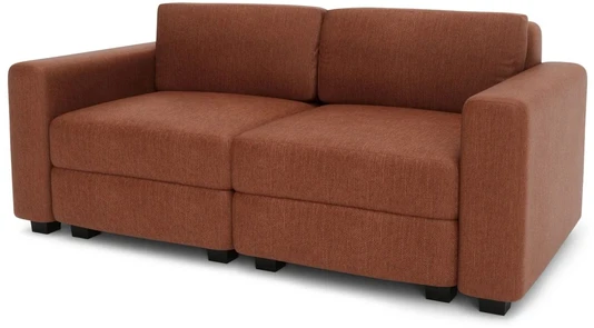 Citysofa 2 vietų modulinė sofa GRACIA - Terakota