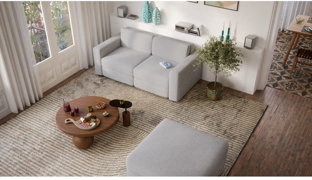 Citysofa 2 vietų modulinė sofa GRACIA - Pilka