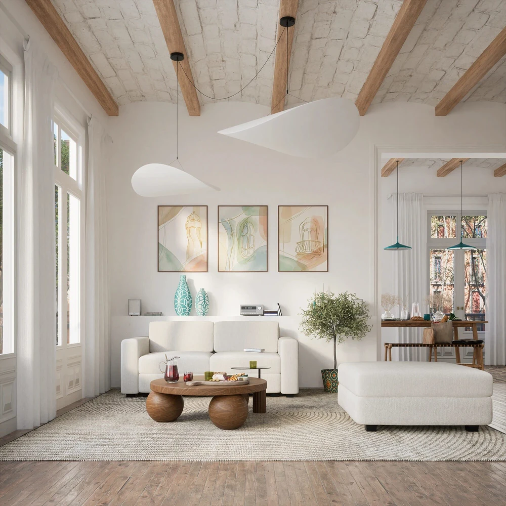 Citysofa 2 vietų modulinė sofa GRACIA - Kreminė smėlio