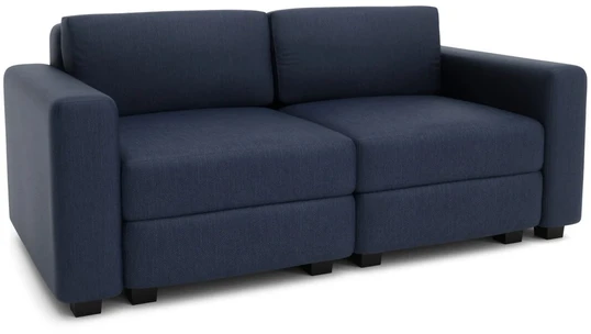 Citysofa 2 vietų modulinė sofa GRACIA - Tamsiai mėlyna
