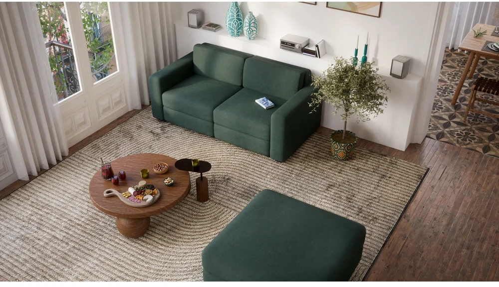 Citysofa 2 vietų modulinė sofa GRACIA - Žalia