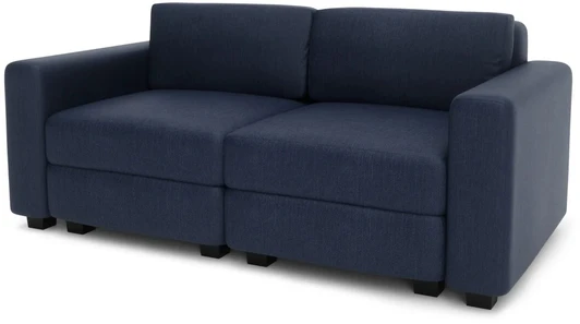 Citysofa 2 vietų modulinė sofa GRACIA - Tamsiai mėlyna