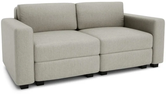 Citysofa 2 vietų modulinė sofa GRACIA - Smėlio pilka