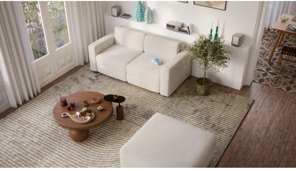 Citysofa 2 vietų modulinė sofa GRACIA - Kreminė smėlio