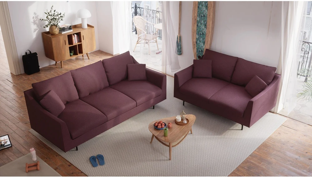Citysofa 2 vietų sofa Alfama - Bordo