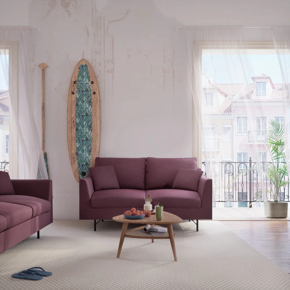 Citysofa 2 vietų sofa Alfama - Bordo