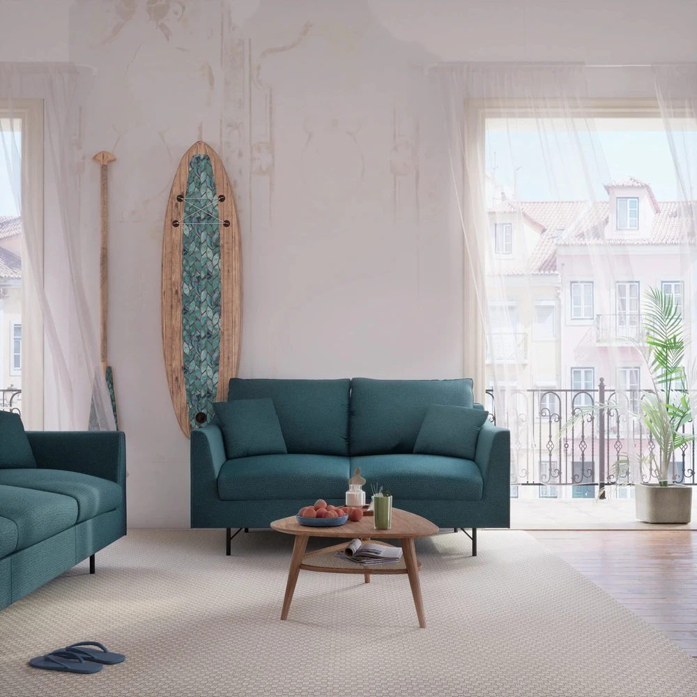 Citysofa 2 vietų sofa Alfama - Gili mėlyna
