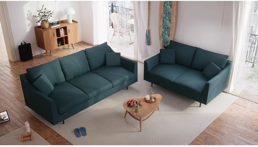Citysofa 2 vietų sofa Alfama - Gili mėlyna