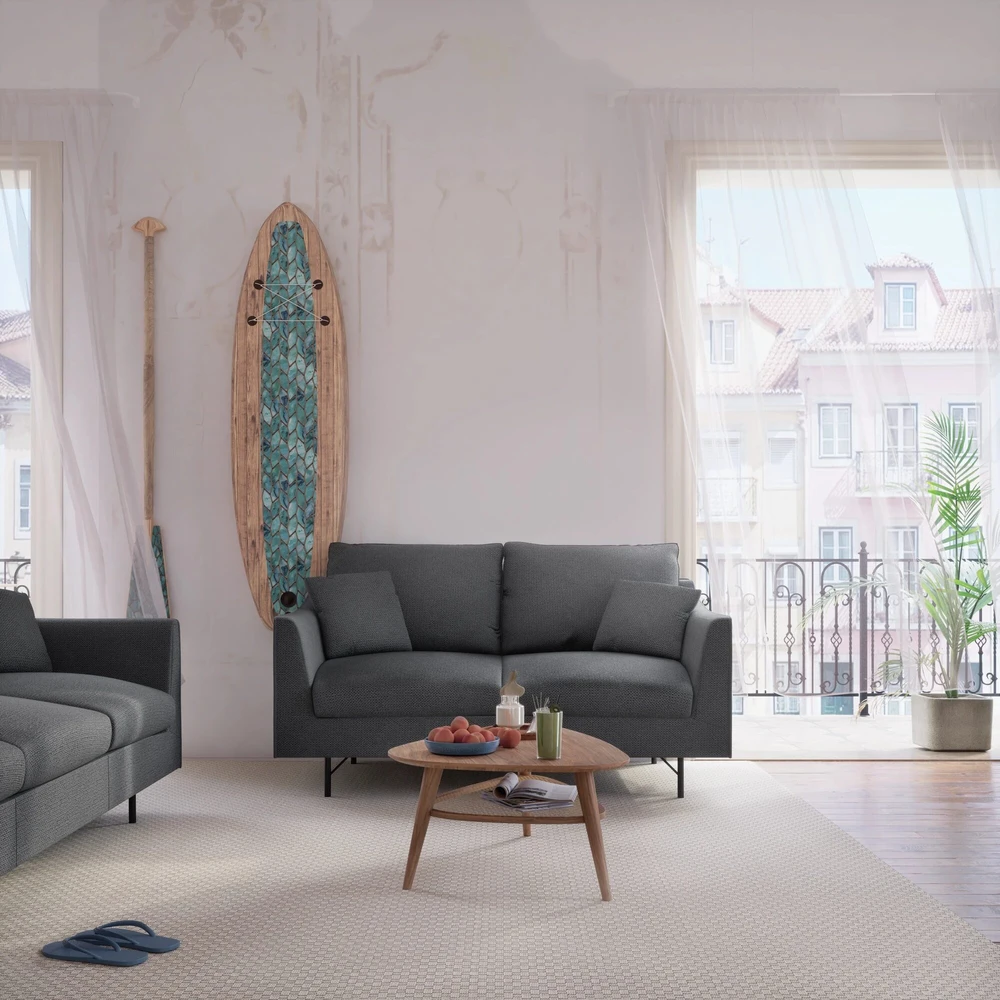 Citysofa 2 vietų sofa Alfama - Tamsiai pilka