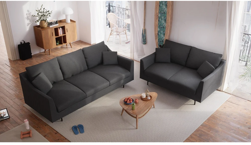 Citysofa 2 vietų sofa Alfama - Tamsiai pilka