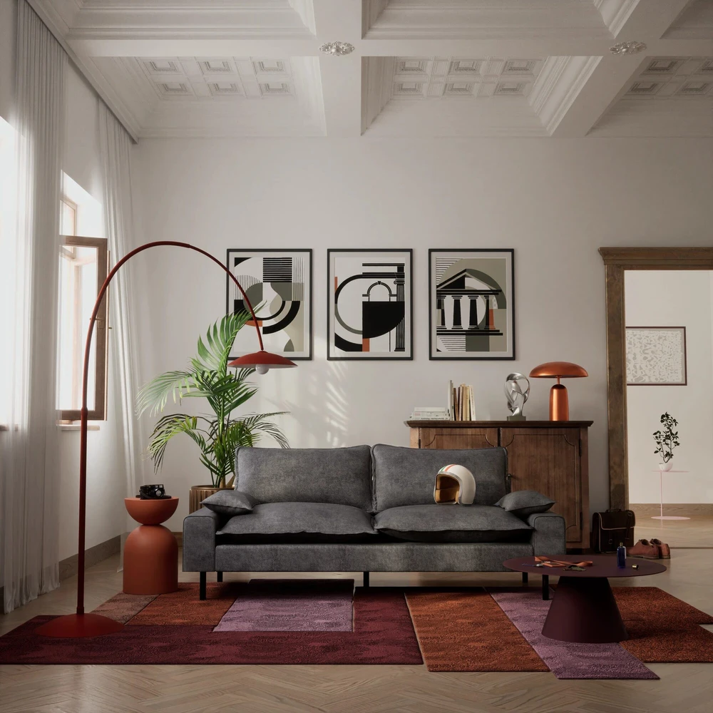 Citysofa 2 vietų sofa Aventine - Grafito