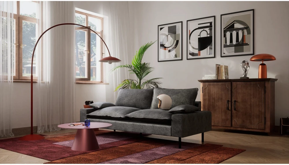 Citysofa 2 vietų sofa Aventine - Grafito