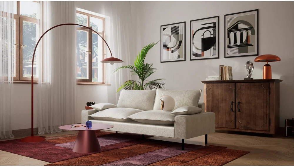 Citysofa 2 vietų sofa Aventine - Kreminė