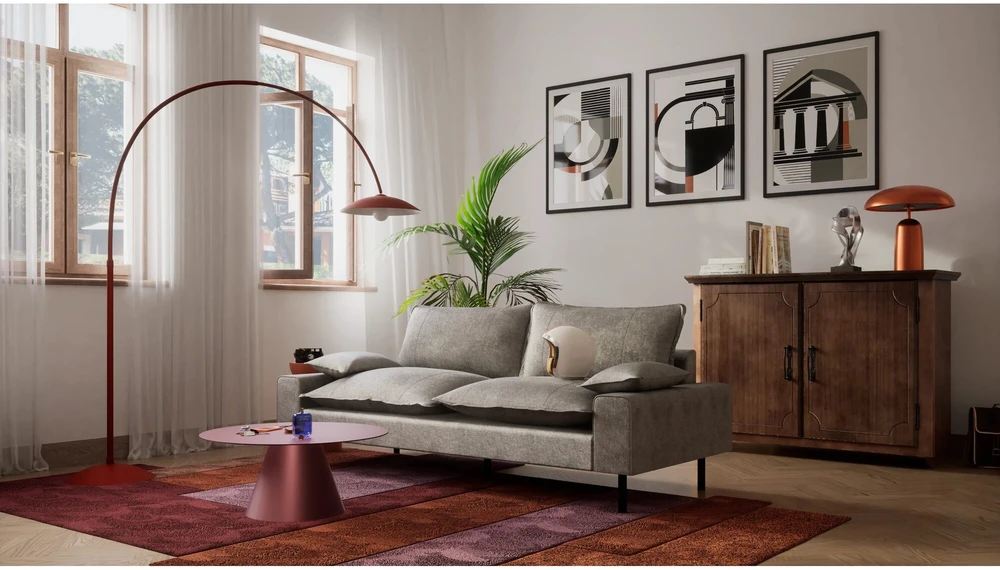 Citysofa 2 vietų sofa Aventine - Šviesiai pilka