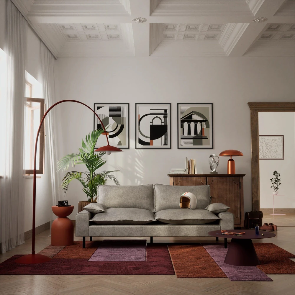 Citysofa 2 vietų sofa Aventine - Šviesiai pilka
