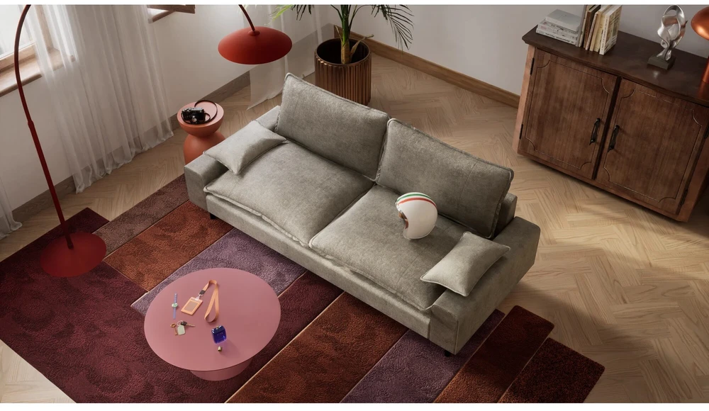 Citysofa 2 vietų sofa Aventine - Šviesiai pilka