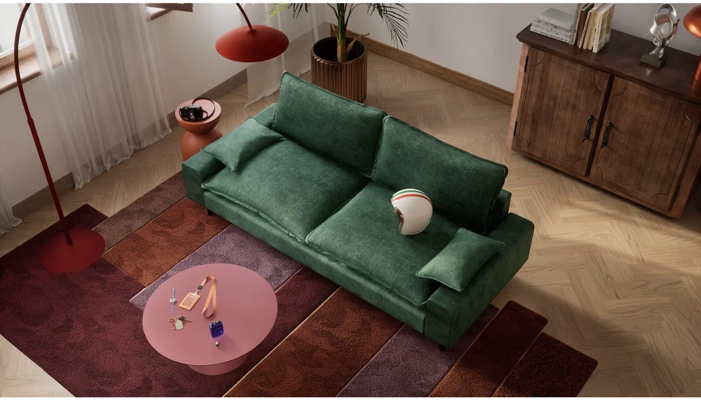 Citysofa 2 vietų sofa Aventine - Žalia