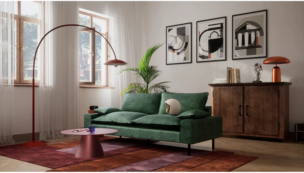 Citysofa 2 vietų sofa Aventine - Žalia