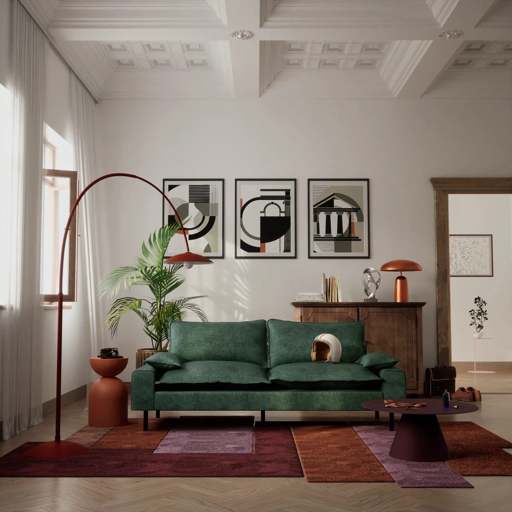 Citysofa 2 vietų sofa Aventine - Žalia