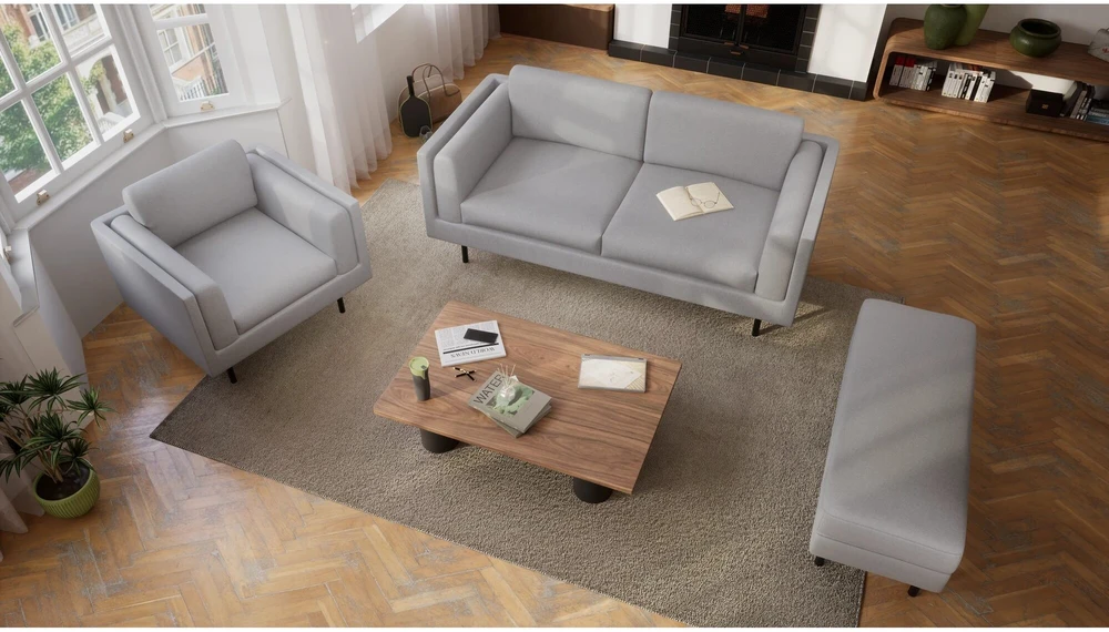 Citysofa 2 vietų sofa Chelsea - Sidabro